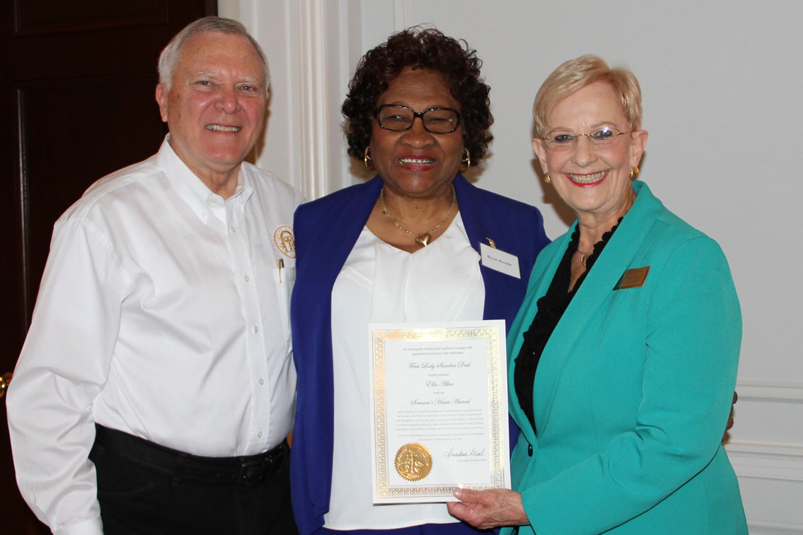 Governor Nathan Deal and First Lady Sandra Deal with Ella Allen